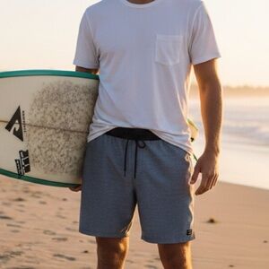 Billabong Recycler Series Blue Heather Hybrid Shorts XXL